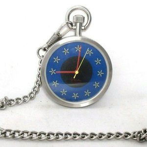 Vintage Pocket Watch ACME Studio Michael Graves Design Quarts Hipster Steam Punk